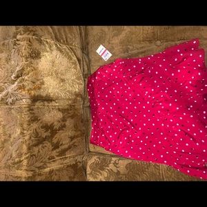 Red Skirt Size: Xsmall. POLKA DOTS